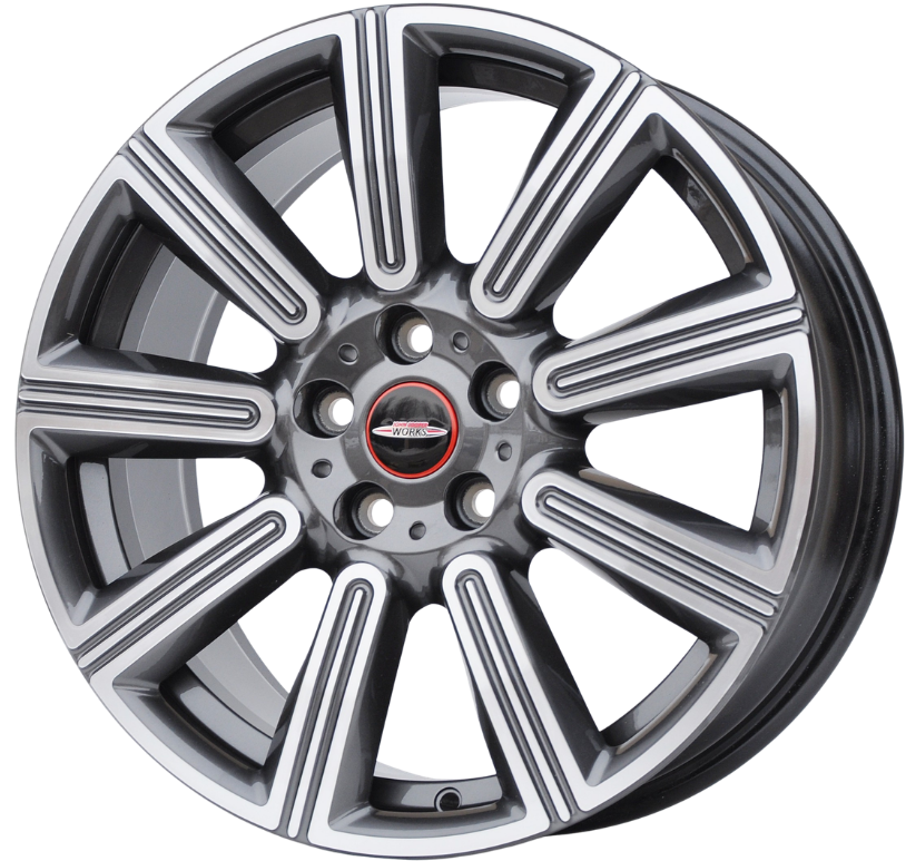 Mini (oryginalne OEM) 6883351 Alufælge 18" 5x112 ET57 – Poleret/grafit (sæt á 4)