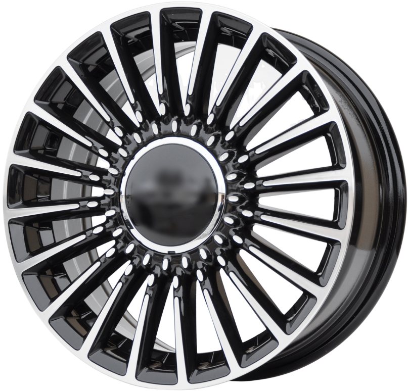 PDW 1210 Alufælge 16" 4x98 ET35 – Poleret/sort (sæt á 4)