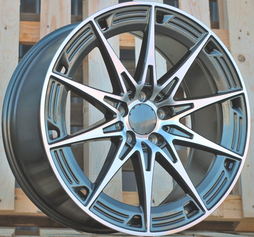 PDW 3500 Alufælge 20" 5x112 ET36 – Poleret/grafit (sæt á 4)
