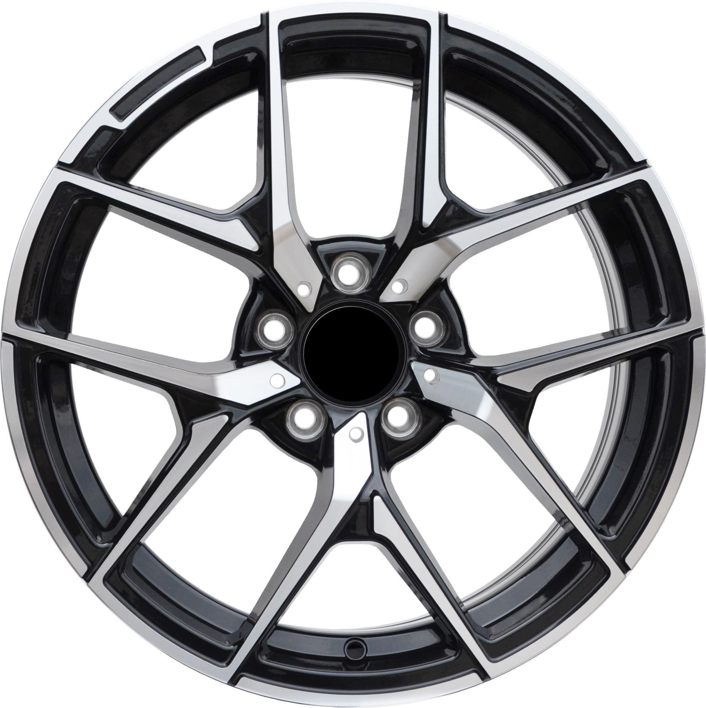 PDW 137 Alufælge 19" 5x112 ET43 – Poleret/sort (sæt á 4)