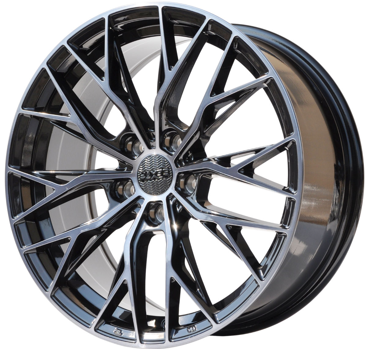 Haxer HX042/(A5871) Alufælge 18" 5x112 ET45 – Sort/przyciemniany front (sæt á 4)
