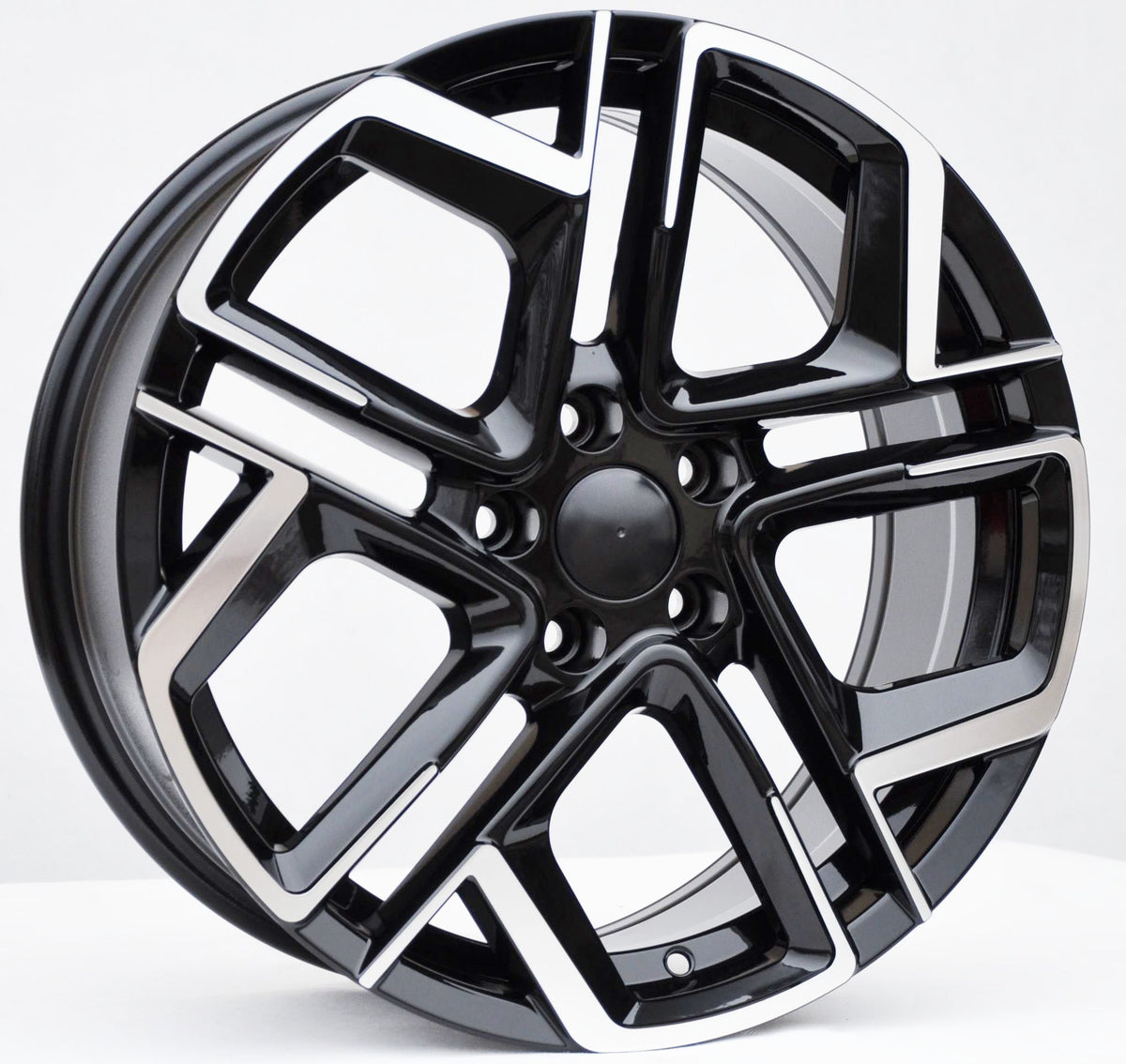 PDW 1243 Alufælge 20" 8,5J 5x112 ET38 – Poleret/sort (sæt á 4)