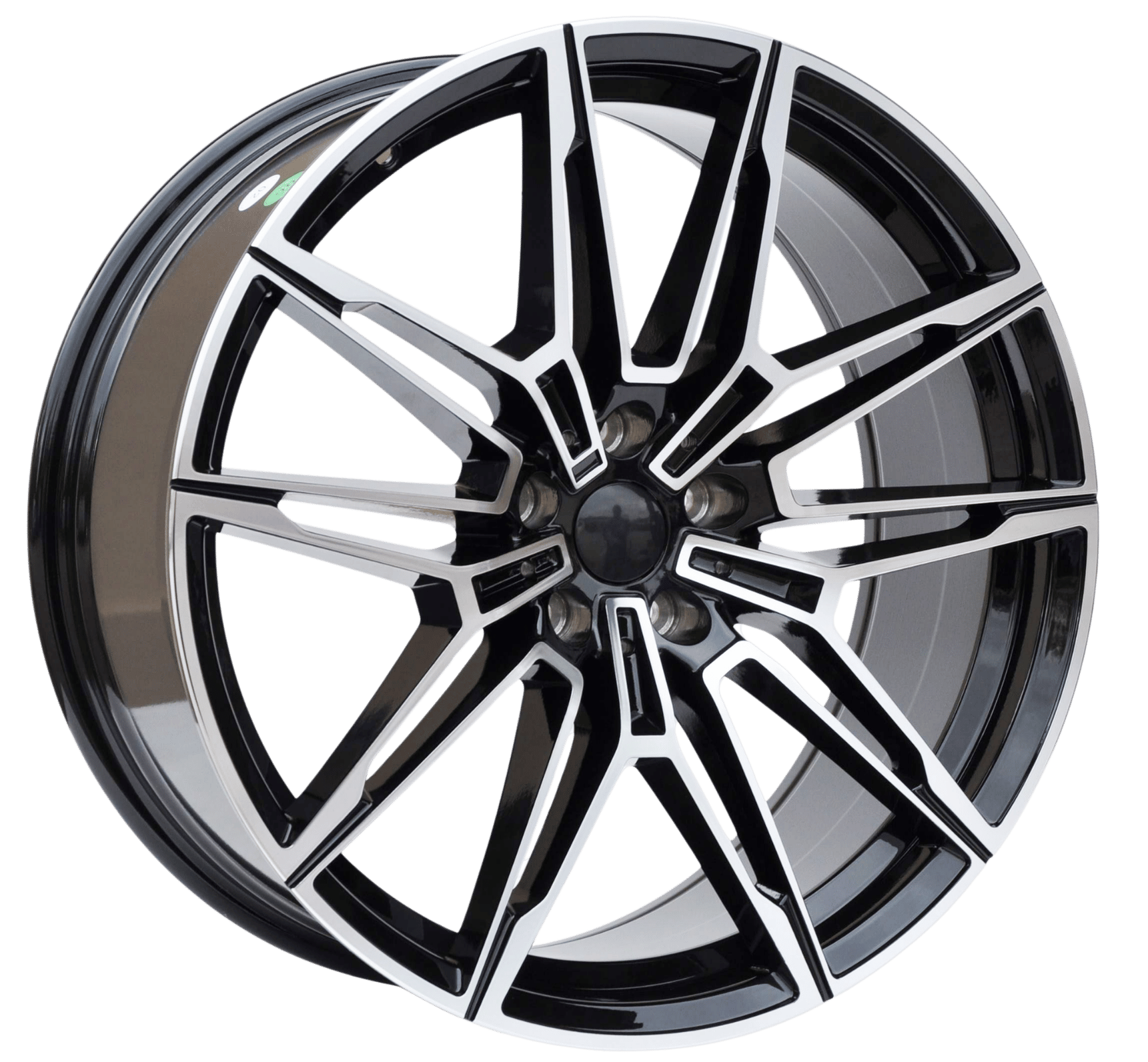 PDW 294 Alufælge 19" 5x112 ET27 – Poleret/sort (sæt á 4)