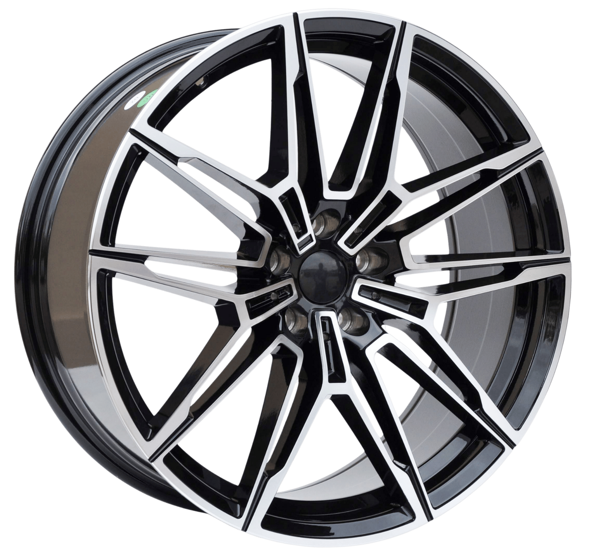 PDW 294 Alufælge 19" 8/9J 5x112 ET27 – Poleret/sort (sæt á 4)