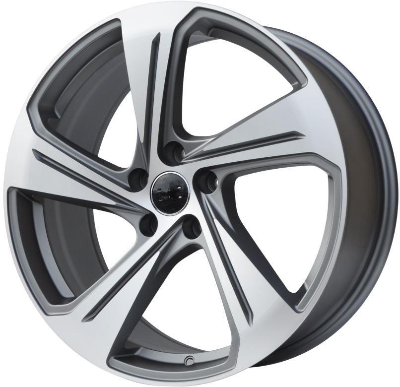 PDW 1270 Alufælge 18" 5x112 ET35 – Poleret/grafit mat (sæt á 4)