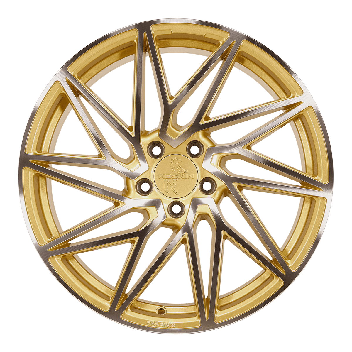 Keskin KT20 Alufælge 19" 5x112 ET45 – Guld (sæt á 4)