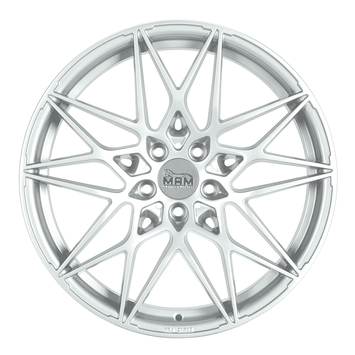 MAM B2N Alufælge 19" 5x112 ET45 – Sølv (sæt á 4)