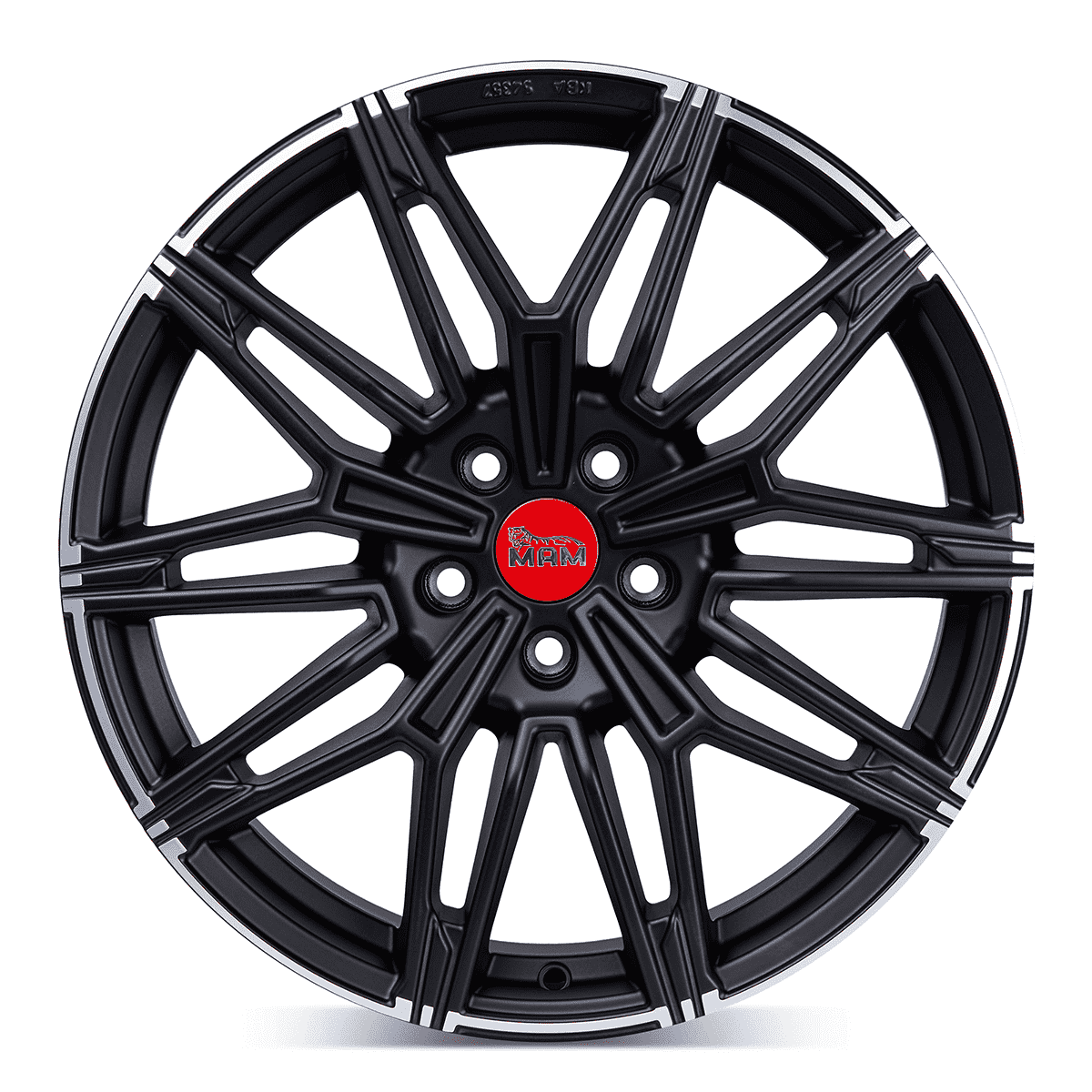 MAM MAMB3N Alufælge 19" 5x112 ET45 – Poleret/sort mat (sæt á 4)