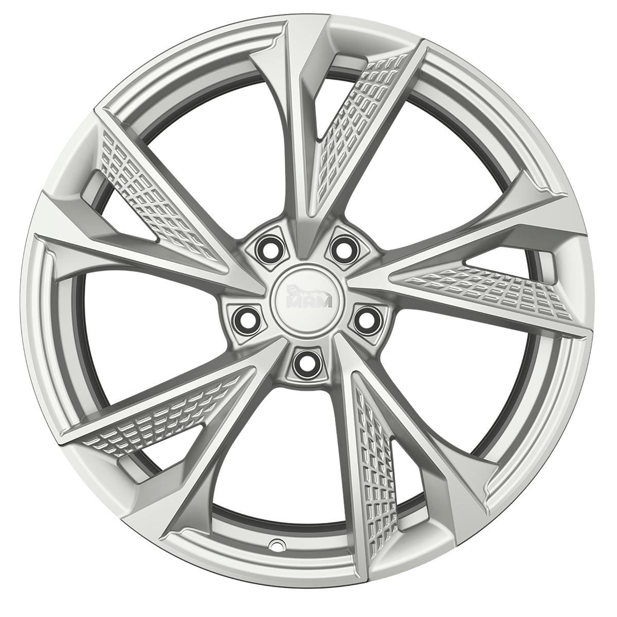 MAM RS6 Alufælge 17" 5x112 ET45 – Sølv (sæt á 4)