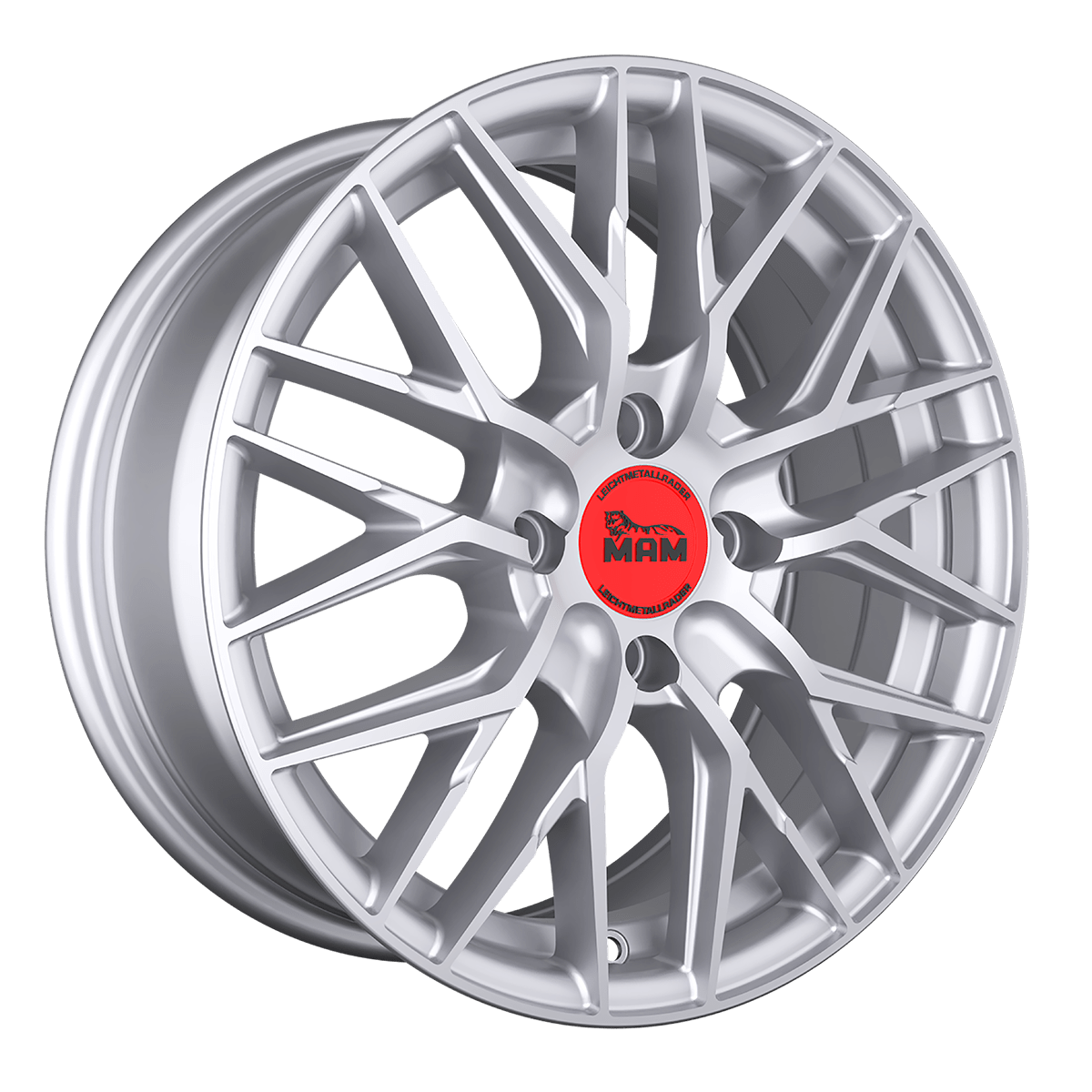 MAM RS4 Alufælge 16" 4x108 ET20 – Sølv (sæt á 4)