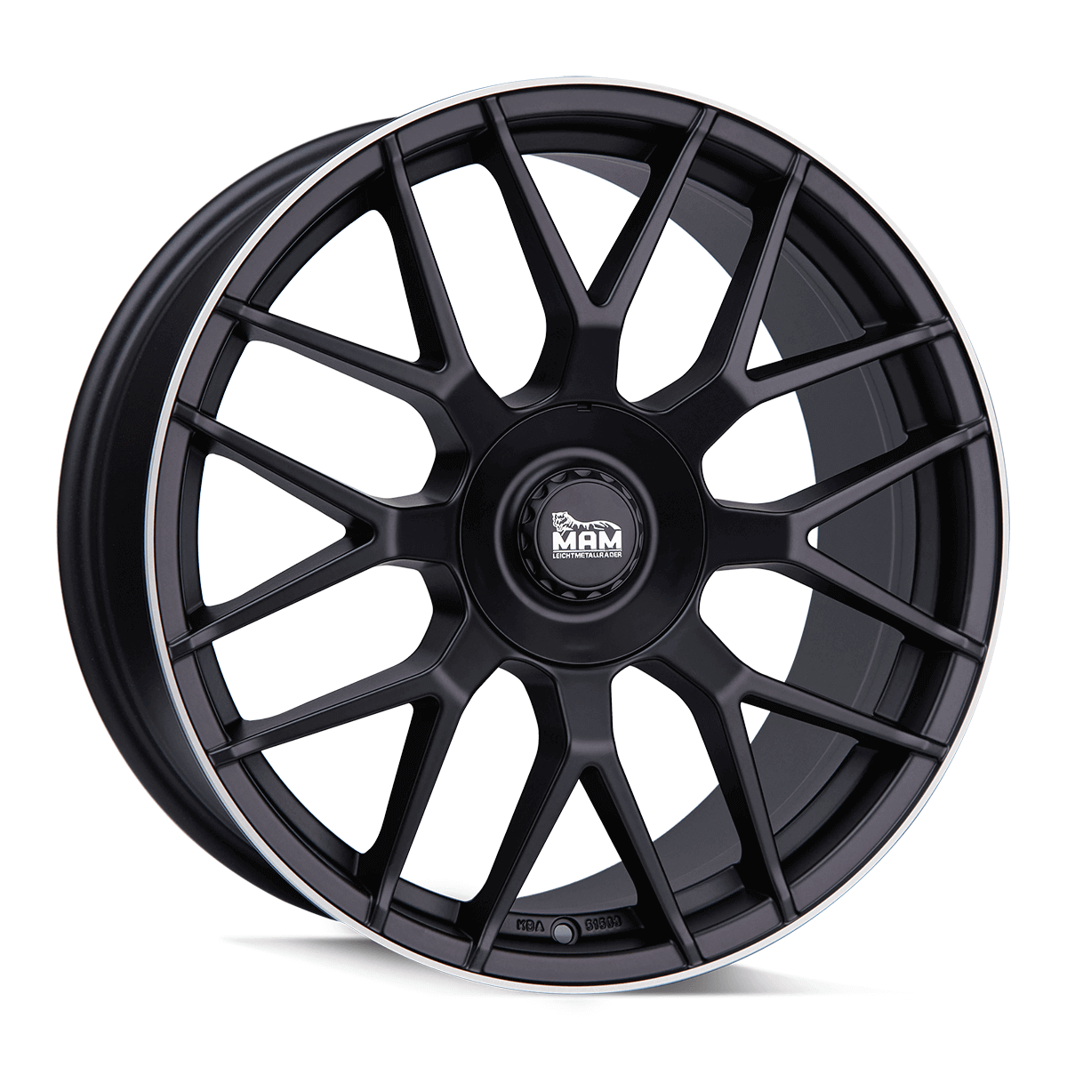 MAM GT1 Alufælge 22" 5x130 ET40 – Poleret/sort mat (sæt á 4)