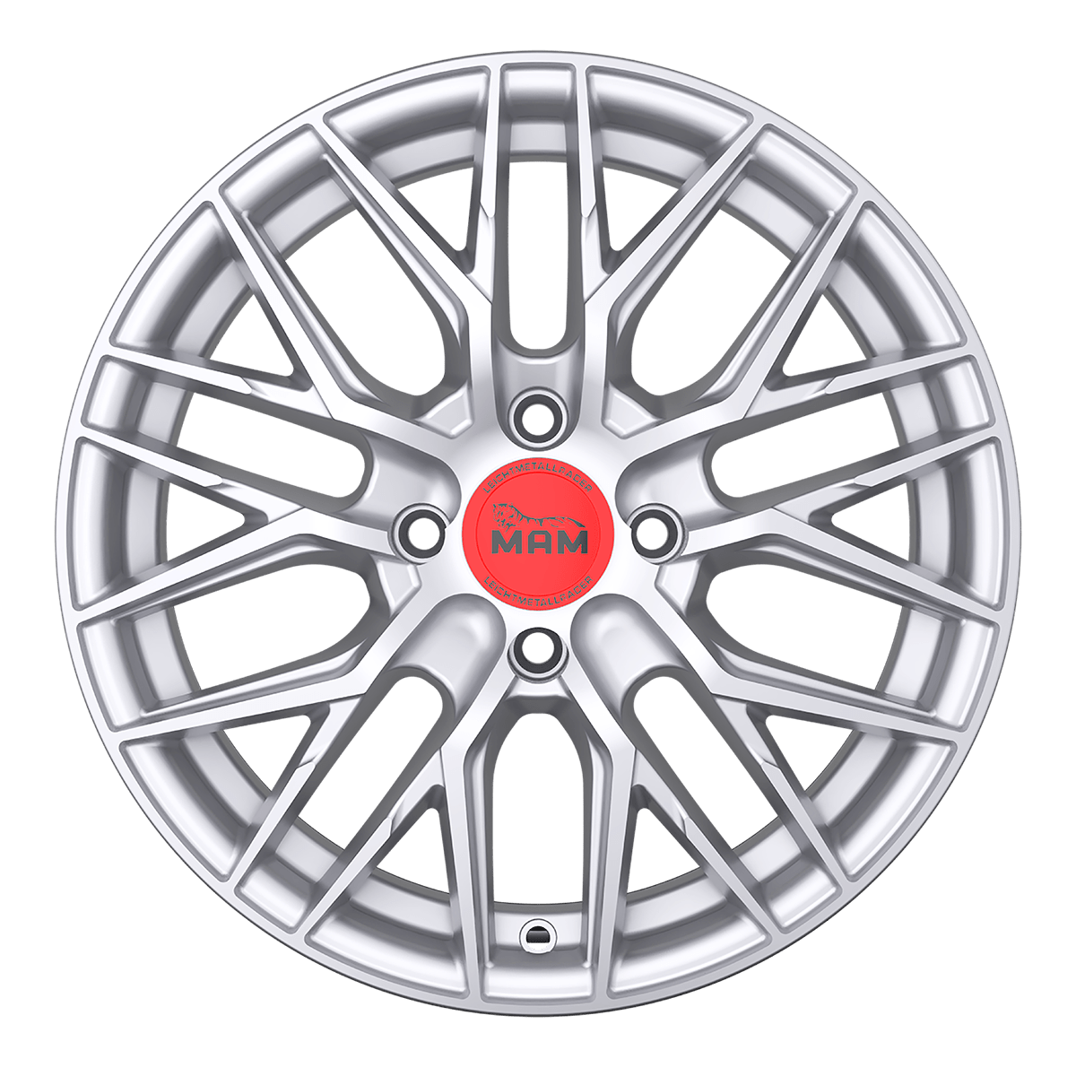 MAM RS4 Alufælge 16" 4x108 ET35 – Sølv (sæt á 4)