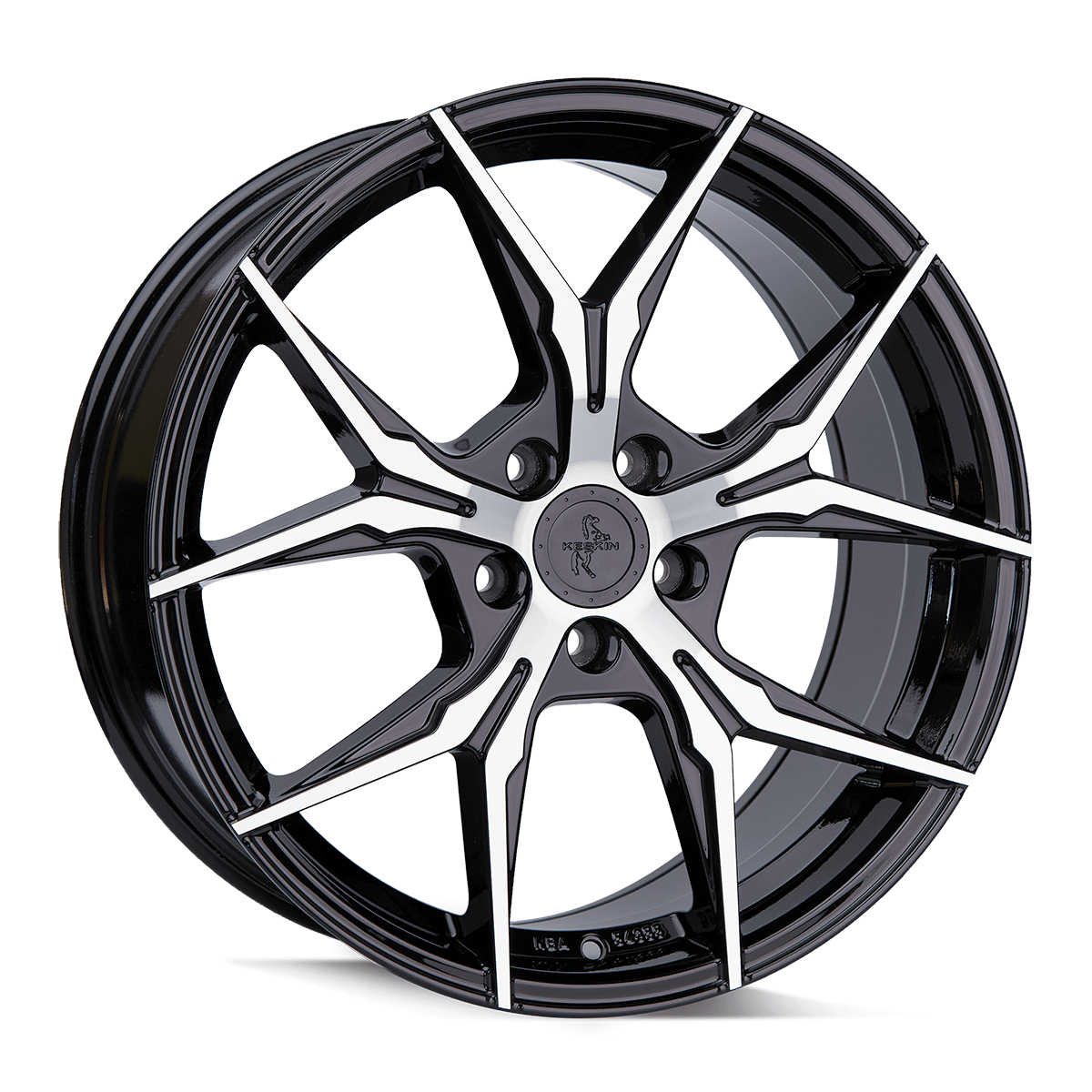Keskin KT19N Alufælge 19" 5x112 ET30 – Poleret/sort (sæt á 4)