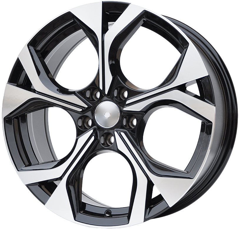 PDW 1303 Alufælge 18" 5x112 ET40 – Poleret/sort (sæt á 4)