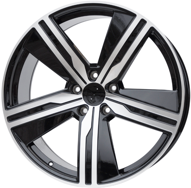 PDW 5664 Alufælge 22" 5x130 ET29 – Poleret/sort (sæt á 4)