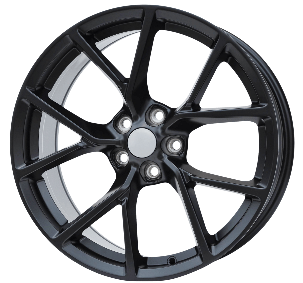 PDW 5602 Alufælge 18" 8J 5x108 ET45 – Poleret/sort pulverlakeret (sæt á 4)