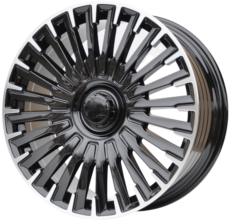 PDW 0425 Alufælge 20" 5x112 ET33 – Poleret/sort (sæt á 4)