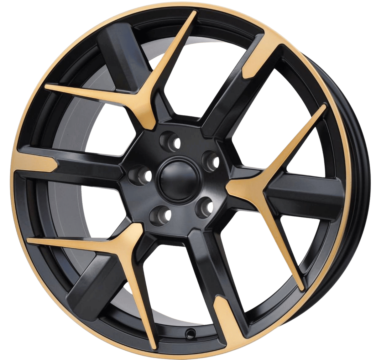 PDW 6147 Alufælge 18" 8J 5x112 ET40 – Sort/halvmat kobber (sæt á 4)