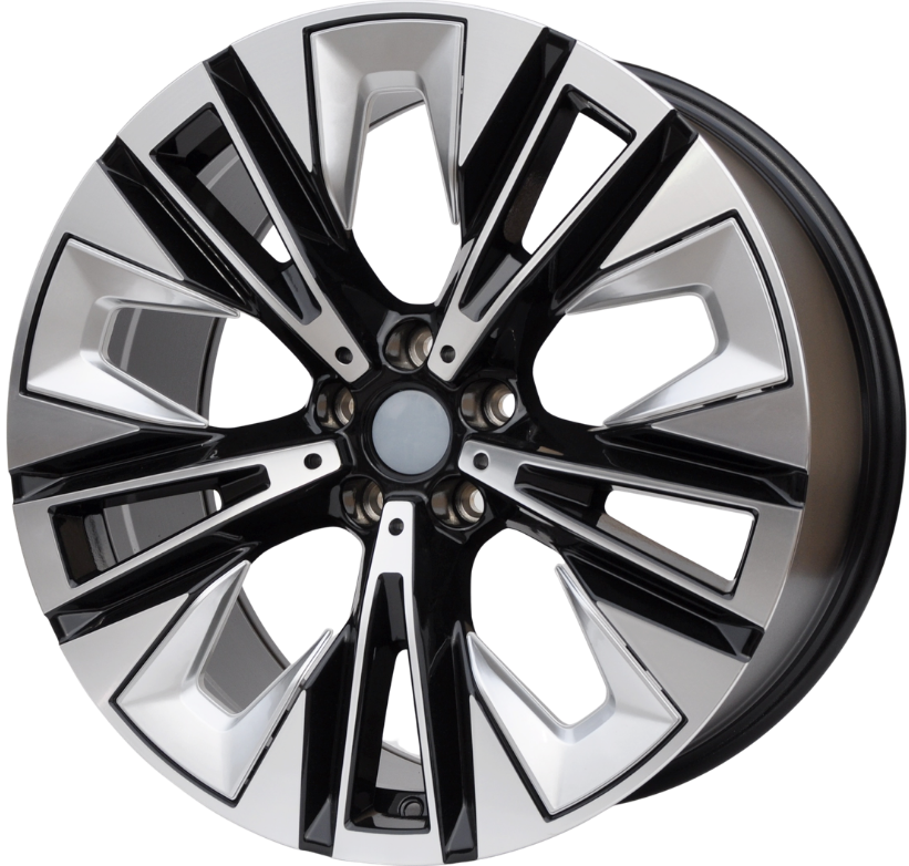 PDW 3521 Alufælge 20" 5x112 ET28 – Poleret/sort (sæt á 4)