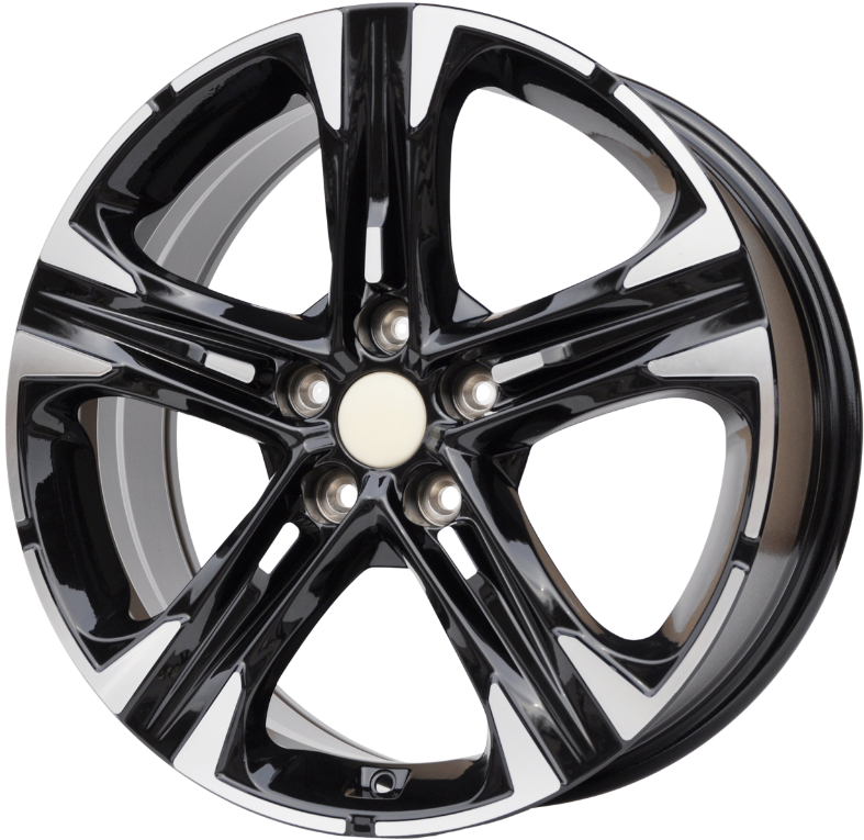 PDW 3482 Alufælge 18" 5x114.3 ET50.5 – Poleret/sort (sæt á 4)