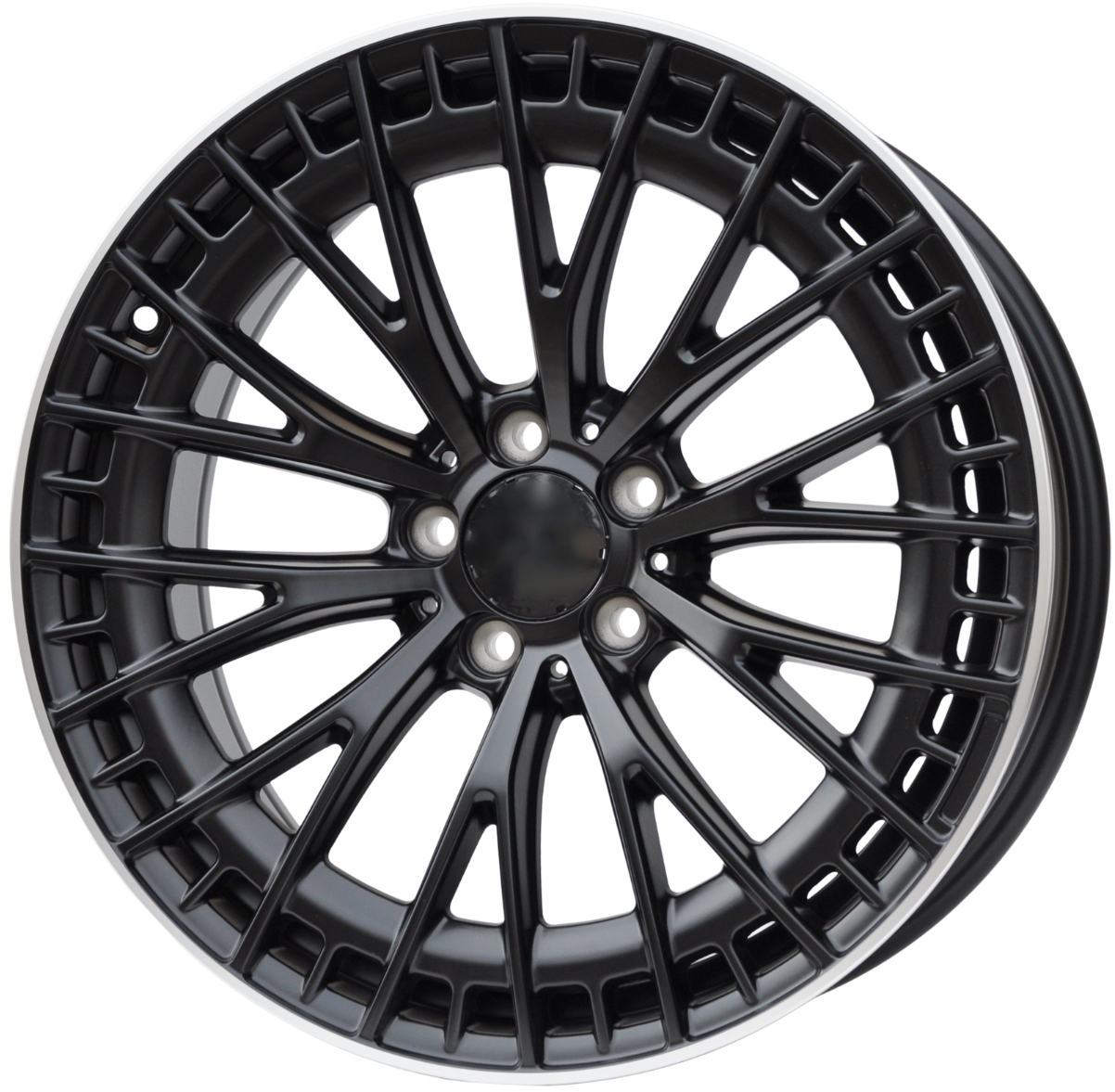 PDW 3399/1384 Alufælge 20" 5x112 ET34.5 – Sort/polerowany rant (sæt á 4)