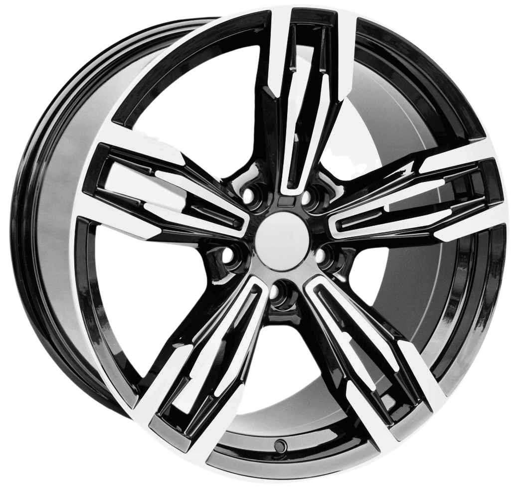 PDW 983 Alufælge 20" 5x120 ET33 – Poleret/sort (sæt á 4)