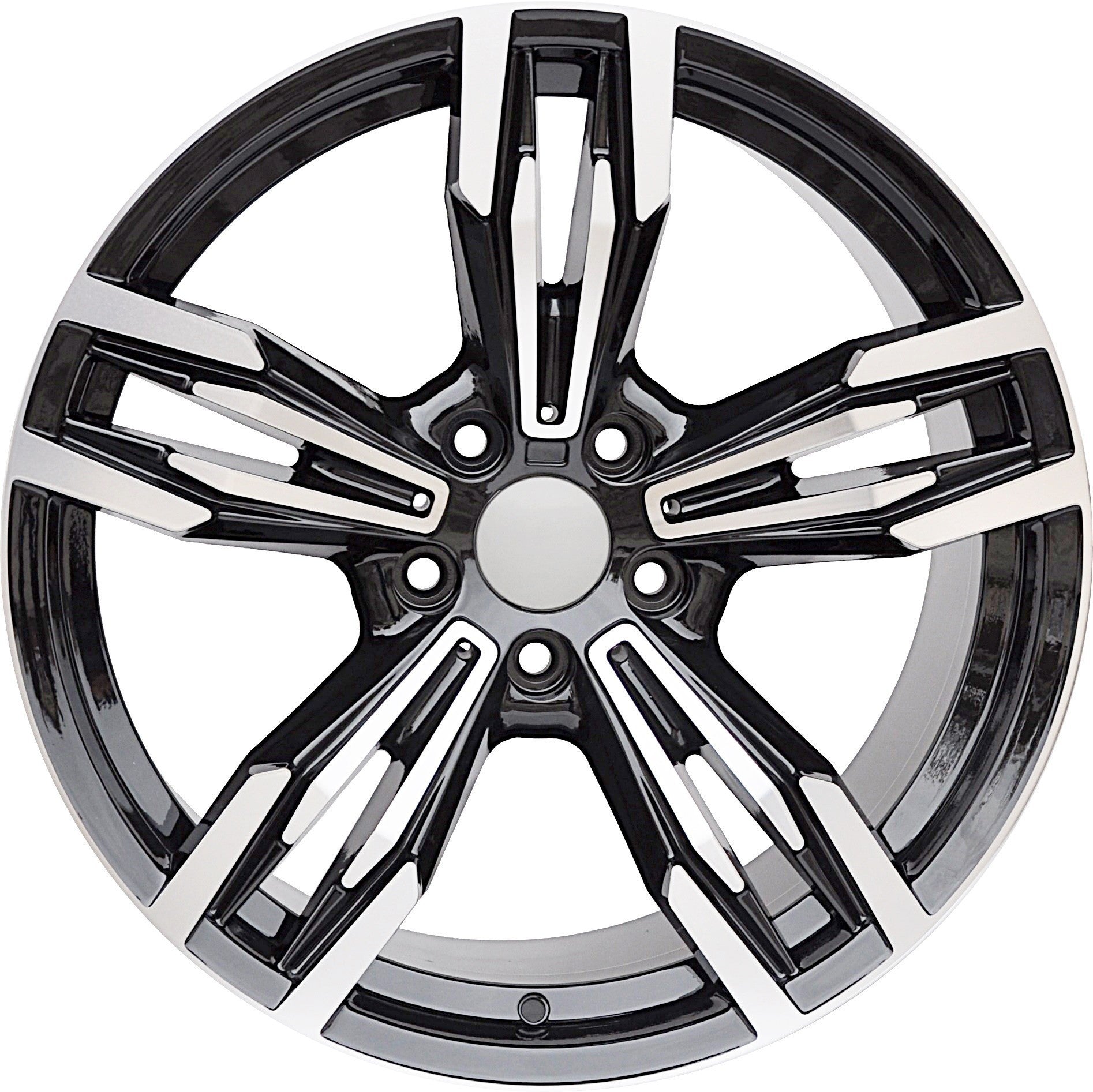 PDW 983 Alufælge 20" 5x120 ET33 – Poleret/sort (sæt á 4)