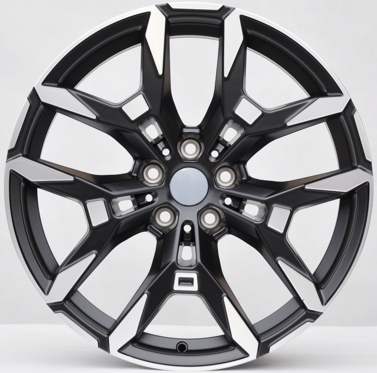 PDW 3456 Alufælge 19" 8/8,5J 5x112 ET27 – Poleret/sort halvmat (sæt á 4)
