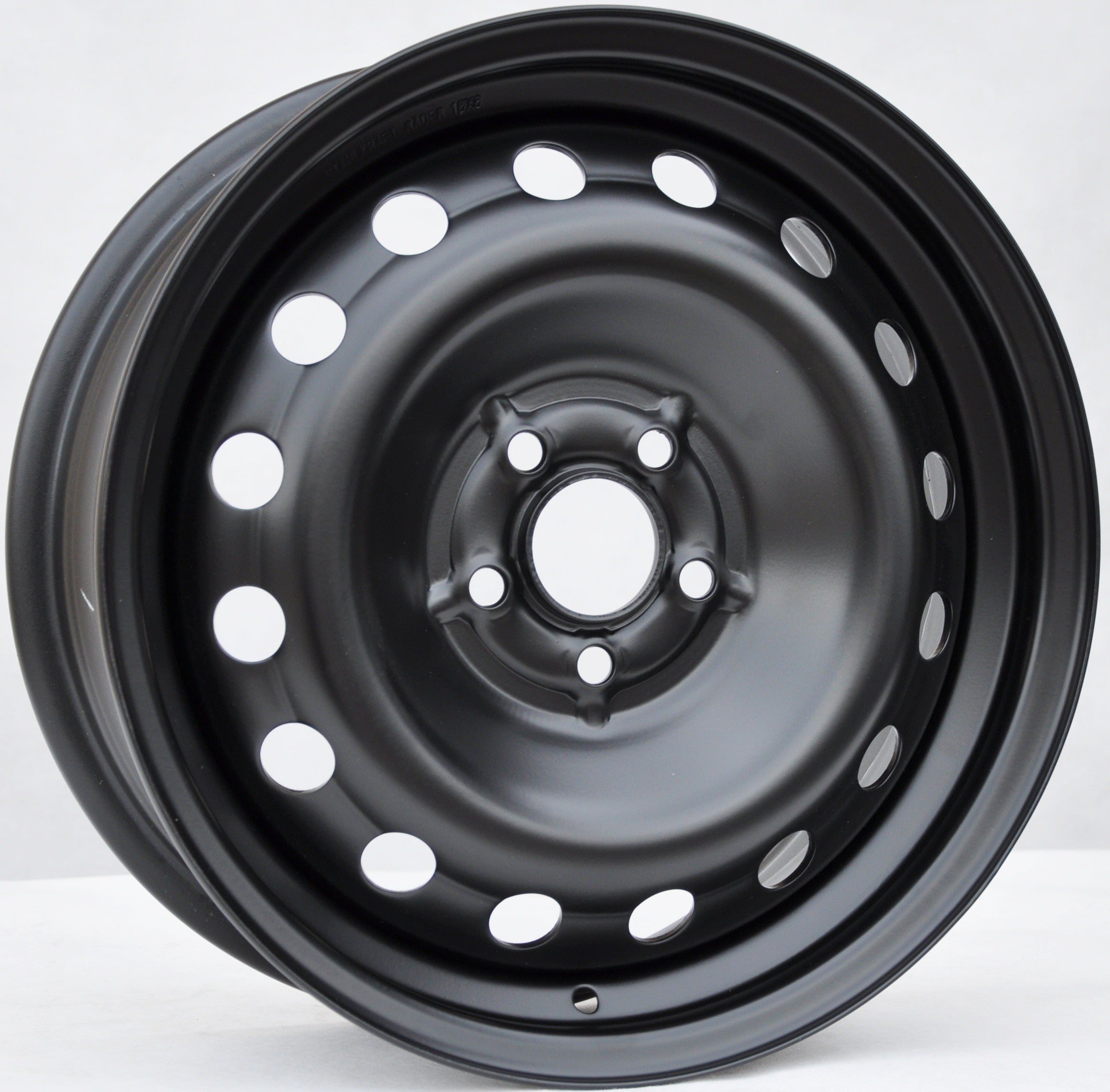 Stahlkraft Rader A16 Stålfælge 16" 5x100 ET35 – Sort (sæt á 4)