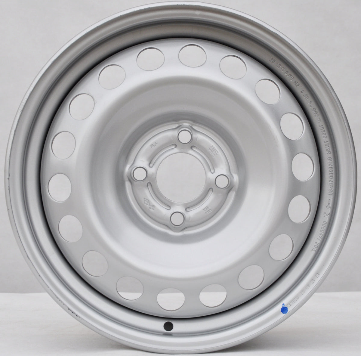 Renault (oryginalne OEM) STALOEMRENAULT Stålfælge 15" 4x100 ET40 – Sølv (sæt á 4)