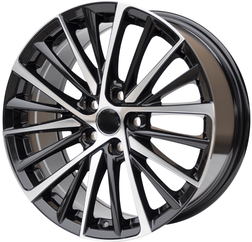 PDW 1366 Alufælge 18" 5x114.3 ET42 – Poleret/sort (sæt á 4)
