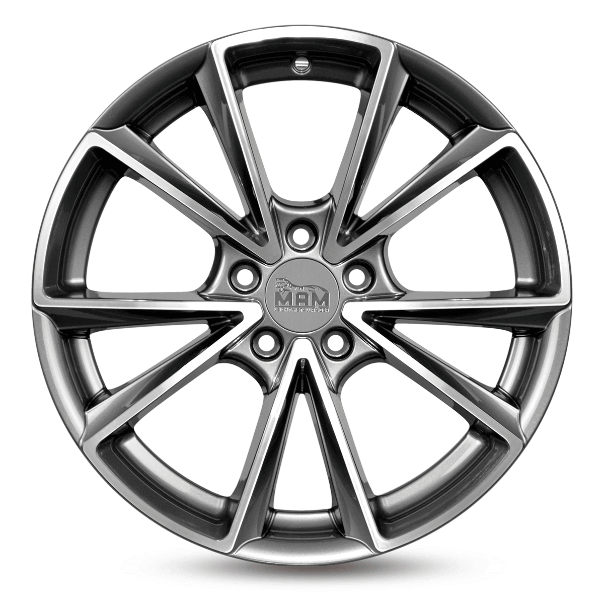 MAM A5 Alufælge 19" 5x112 ET45 – Poleret/grafit (sæt á 4)
