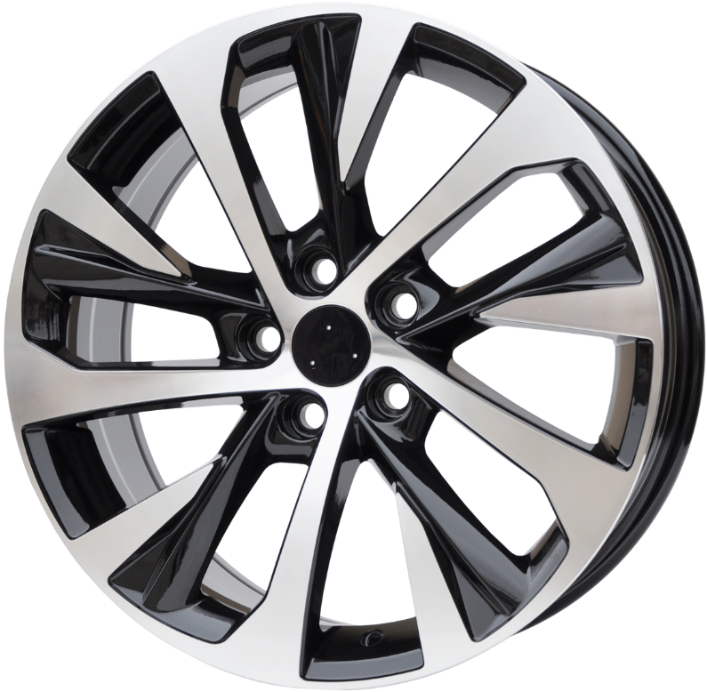 PDW 5757 Alufælge 18" 5x114.3 ET40 – Poleret/sort (sæt á 4)