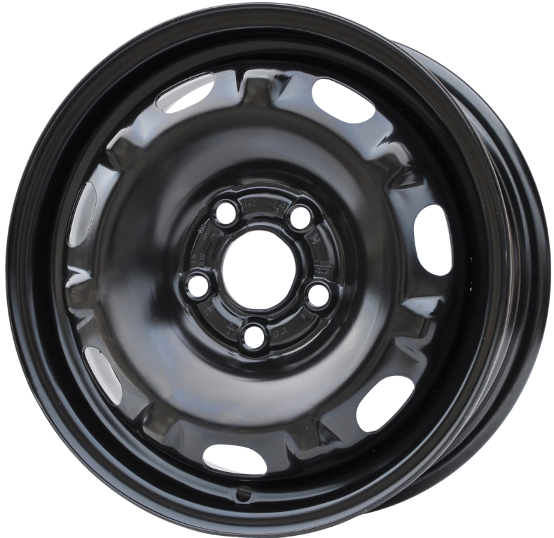 Volkswagen (oryginalne OEM) STAL VW Stålfælge 14" 5x100 ET38 – Black perl (sæt á 4)