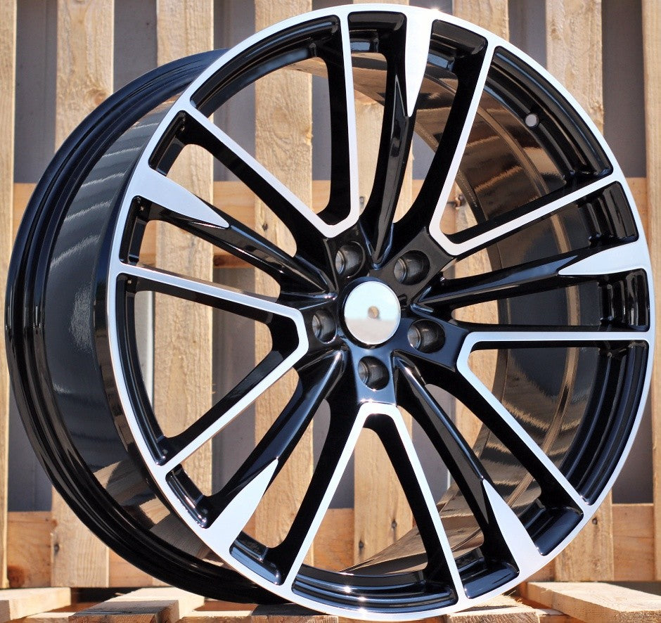 PDW 1005FORGED Alufælge 21" 5x114.3 ET35 – Poleret/sort (sæt á 4)