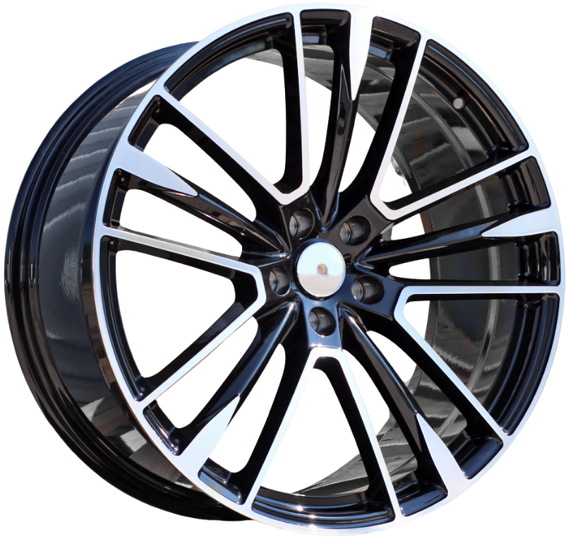PDW 1005FORGED Alufælge 21" 5x114.3 ET35 – Poleret/sort (sæt á 4)