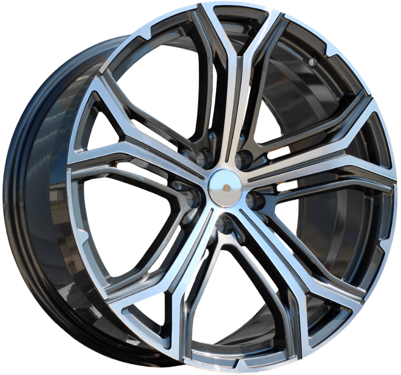 PDW BFMS3FORGED Alufælge 21" 9/10J 5x114.3 ET35 – Poleret/grafit (sæt á 4)