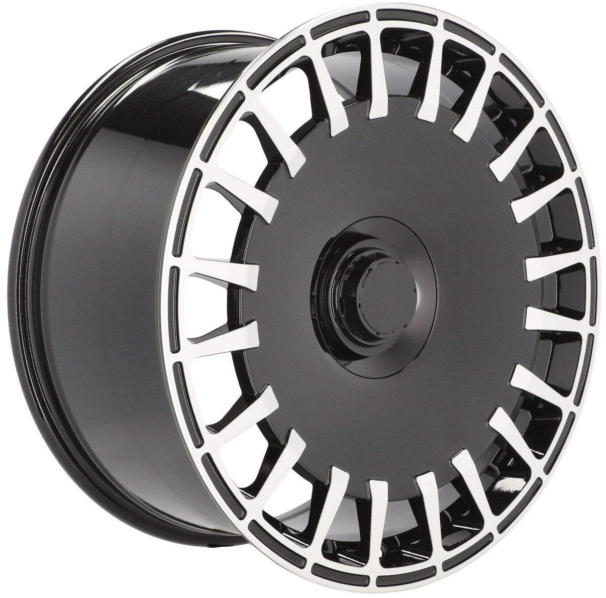PDW 0343 Alufælge 20" 5x112 ET36 – Poleret/sort (sæt á 4)