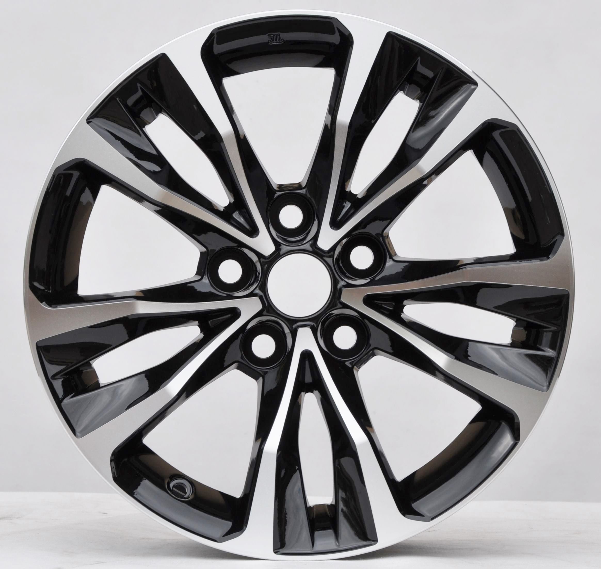 PDW 5499 Alufælge 17" 5x100 ET40 – Poleret/sort (sæt á 4)