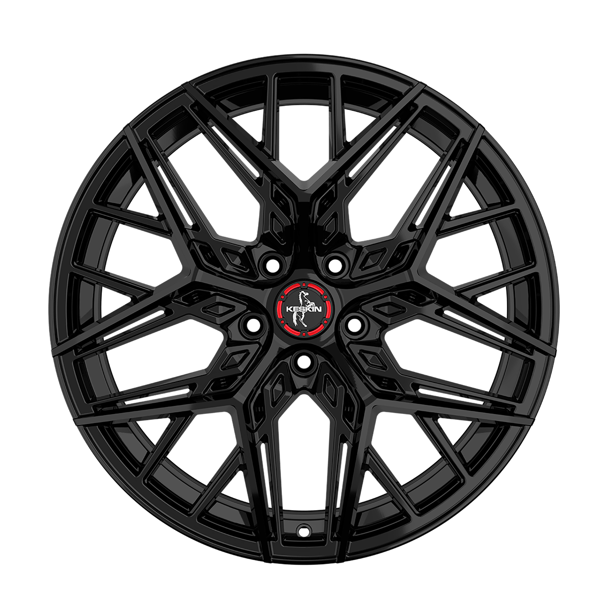 Keskin KT25 Alufælge 19" 5x112 ET45 – BLACK PAINTED (sæt á 4)