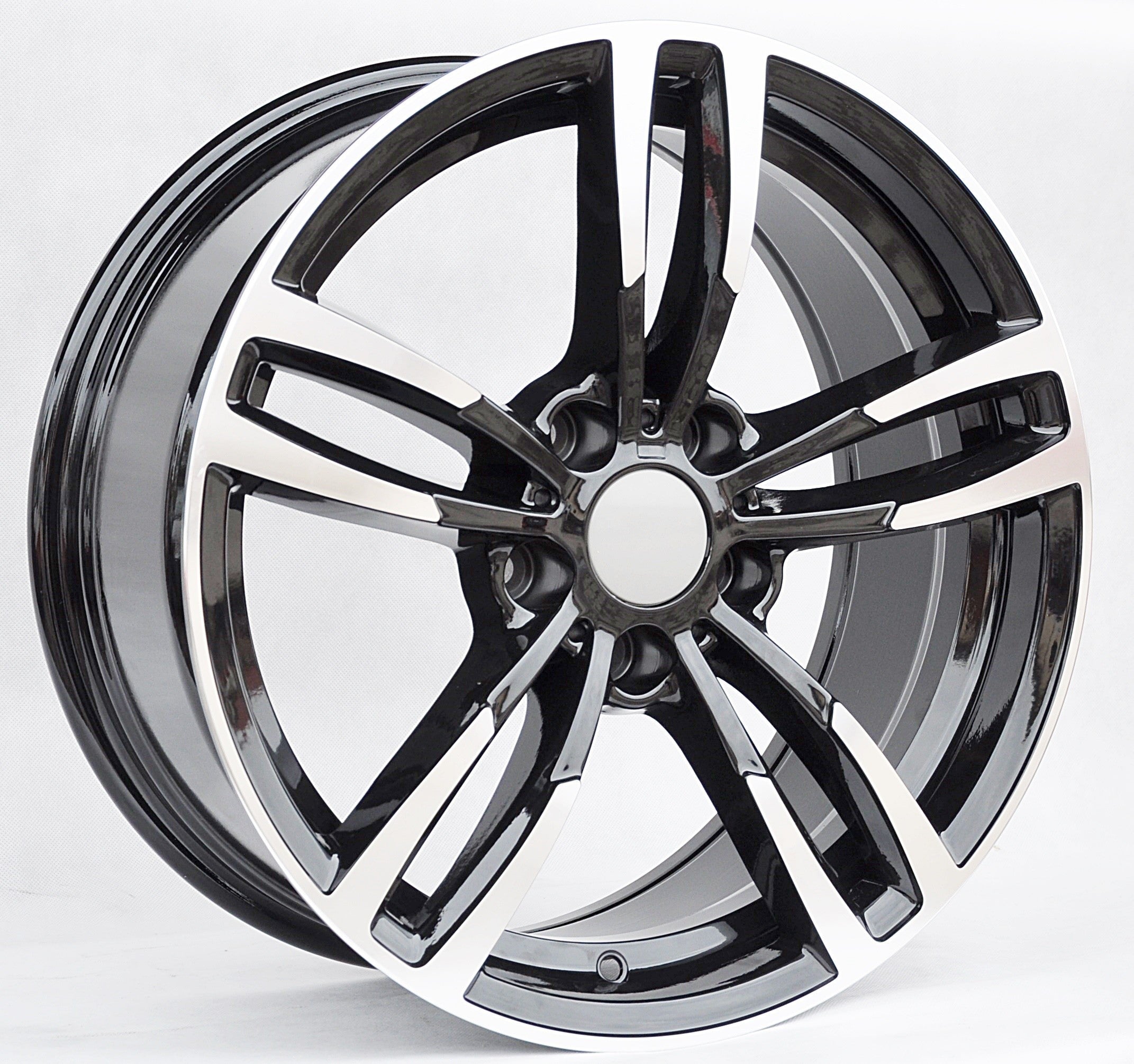 PDW 855/1121 Alufælge 16" 5x120 ET35 – Poleret/sort (sæt á 4)