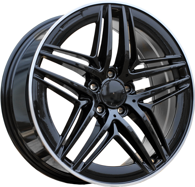 PDW 3517 Alufælge 19" 5x112 ET52 – Poleret/sort (sæt á 4)