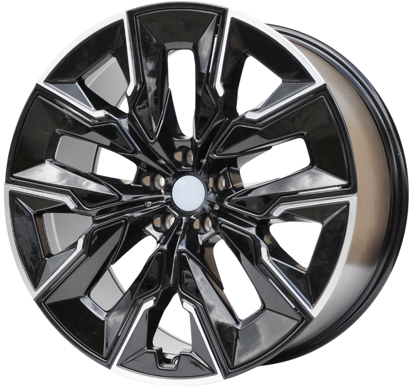 PDW 3447 Alufælge 21" 5x112 ET24 – Poleret/sort (sæt á 4)