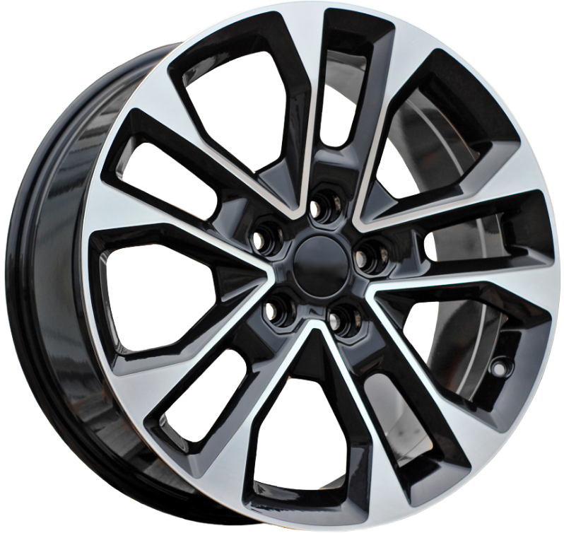 PDW 5914 Alufælge 20" 5x127 ET50 – Poleret/sort (sæt á 4)