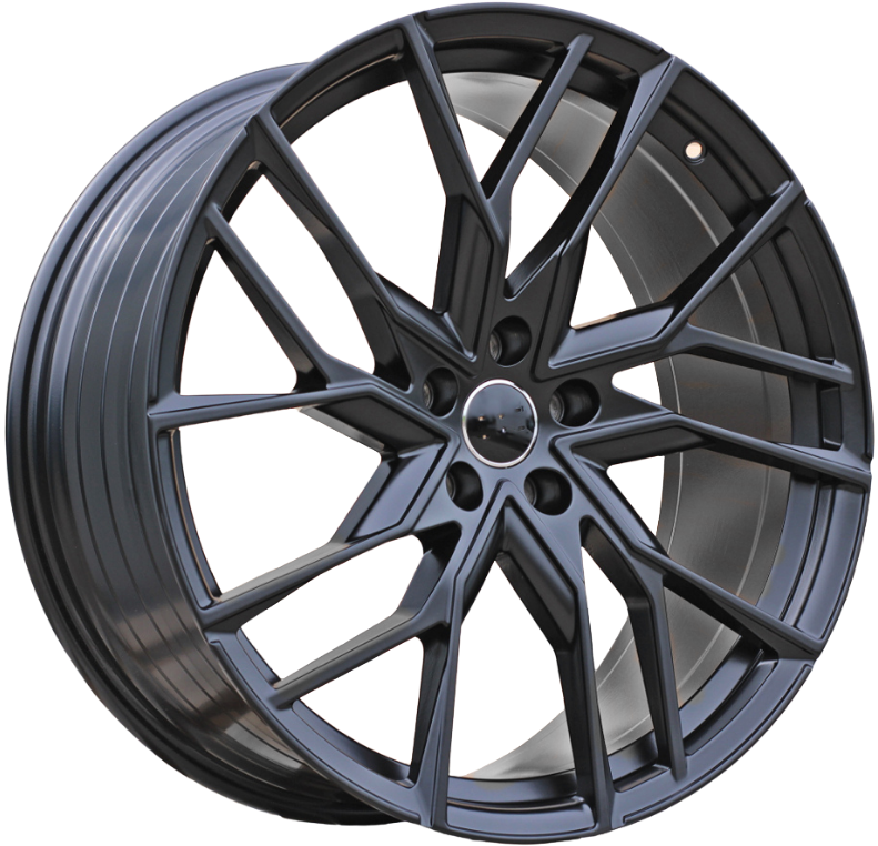 PDW YF5771 Alufælge 21" 8,5/9J 5x112 ET45 – Sort halvmat (sæt á 4)