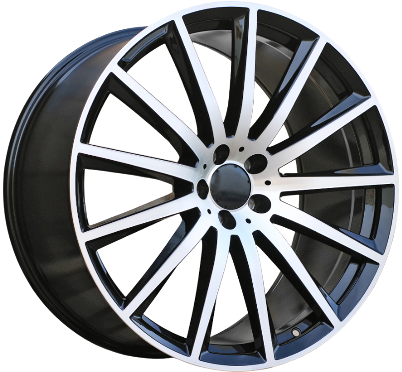 PDW H3524F Alufælge 21" 10/11J 5x112 ET44 – Poleret/sort (sæt á 4)
