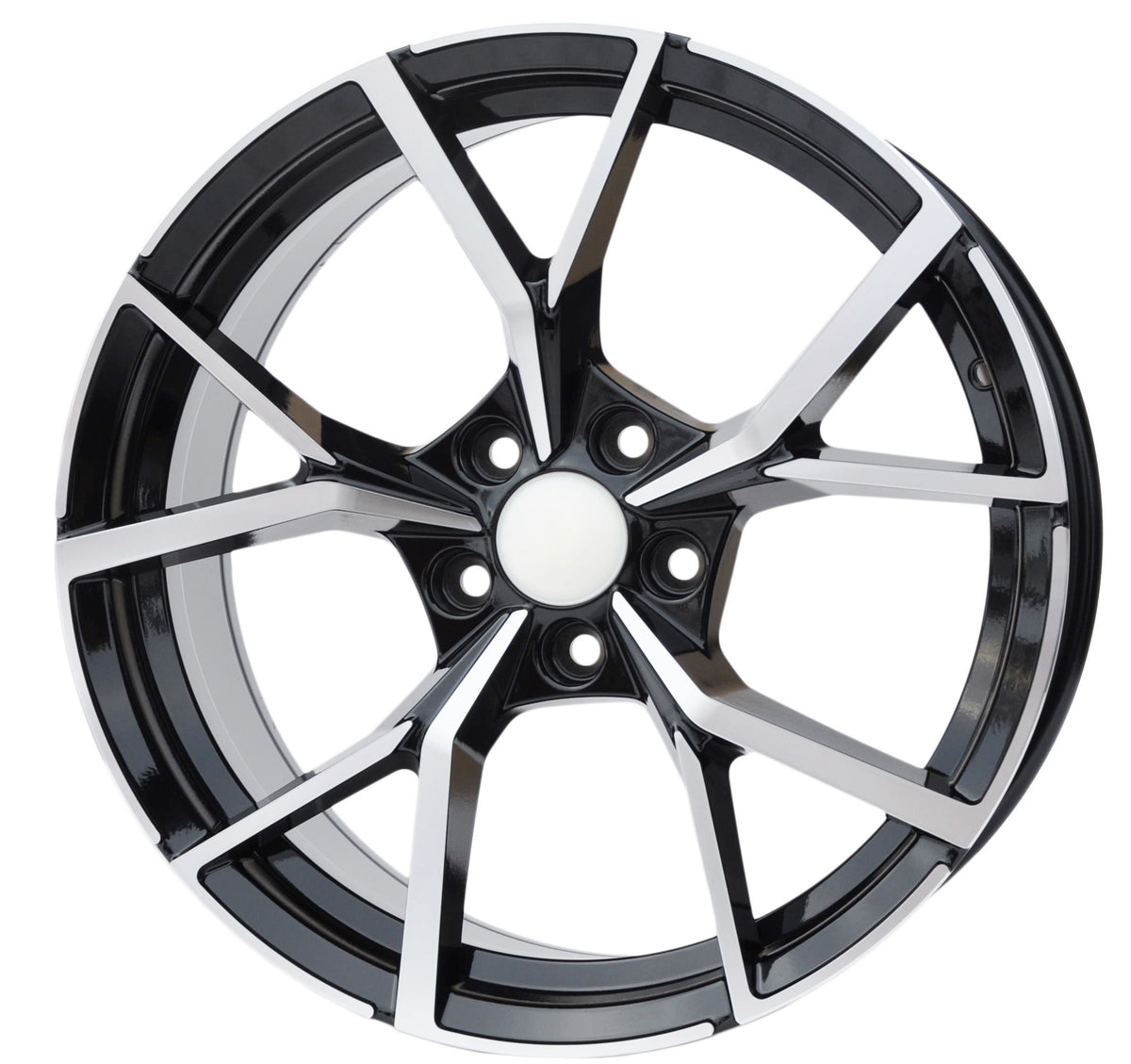 PDW 5801MB Alufælge 20" 8,5J 5x112 ET28 – Poleret/sort (sæt á 4)
