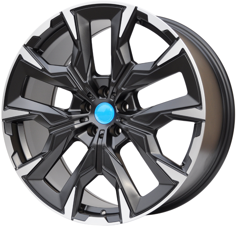 PDW 1349 Alufælge 19" 5x112 ET30 – Poleret/sort półmat (sæt á 4)