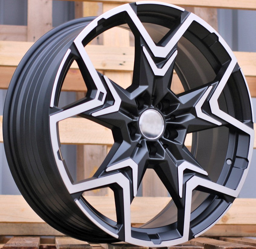 PDW HF5223 Alufælge 20" 5x112 ET46 – Poleret/sort półmat (sæt á 4)