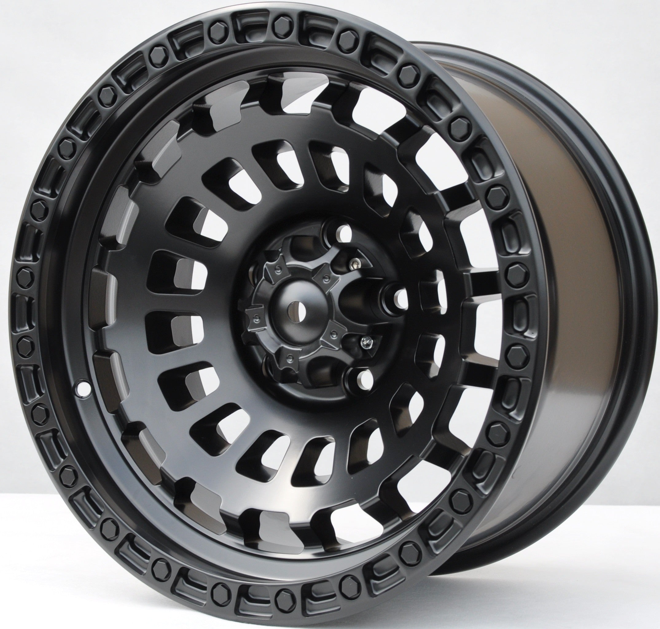 PDW 1025 Alufælge 17" 5x127 ET-12 – Sort mat (sæt á 4)